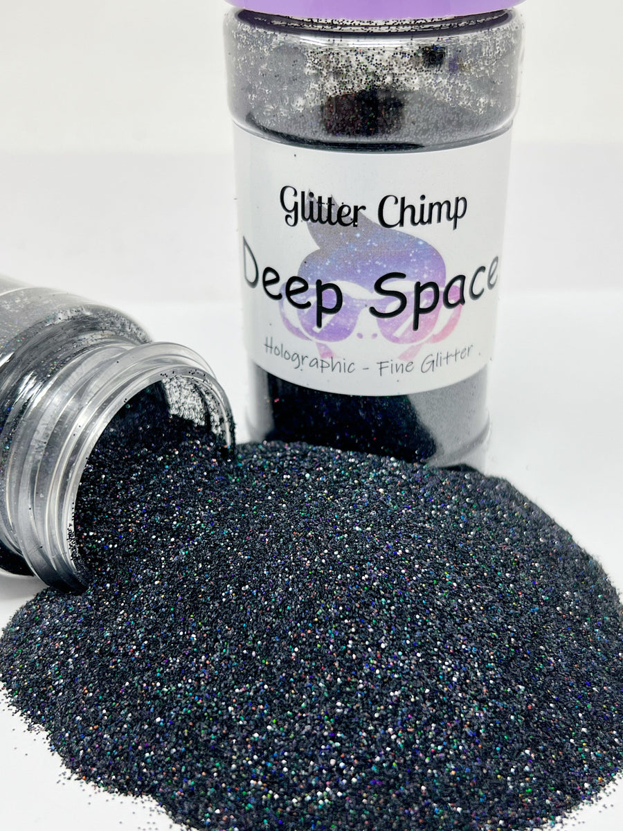 Glitter Chimp Glossy Holographic Vinyl - Black/Dark Grey