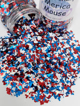 Load image into Gallery viewer, Merica Mouse - Shape Glitter - 2 Ounce