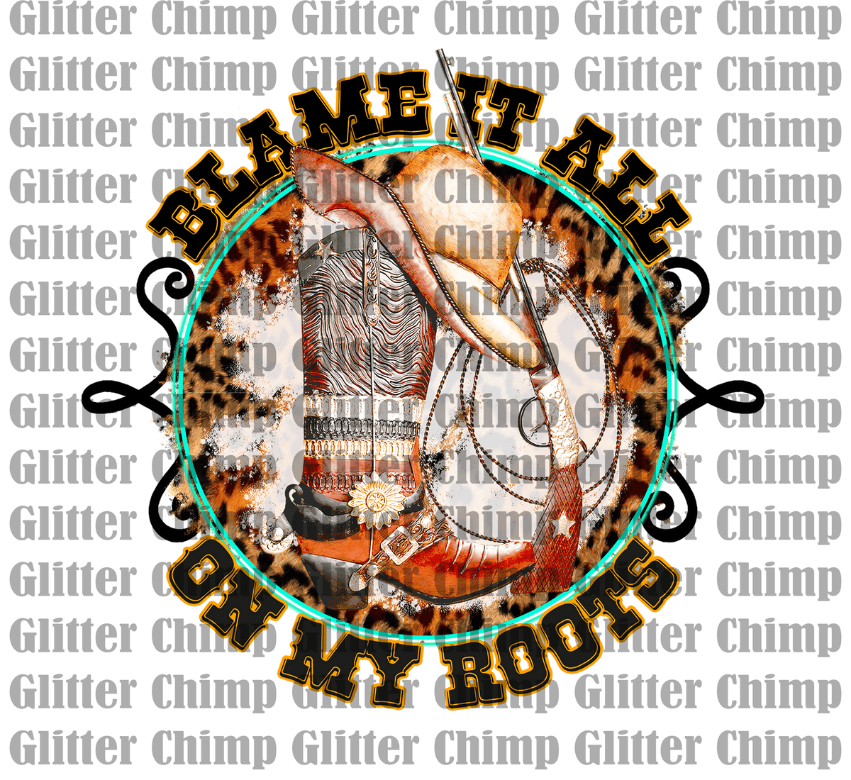 DTF - Blame It All - Leopard – Glitter Chimp