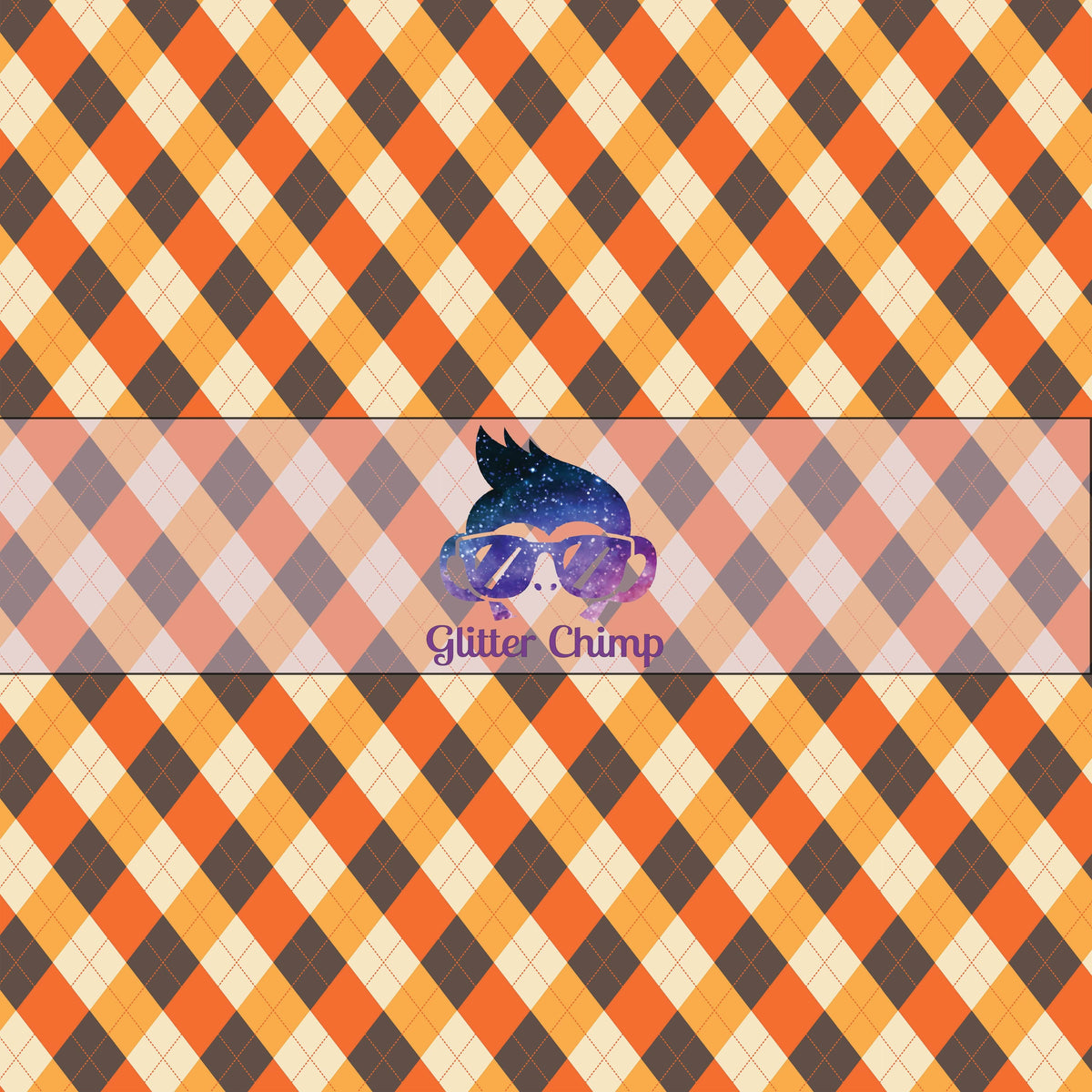 Glitter Chimp Adhesive Vinyl Fall Argyle