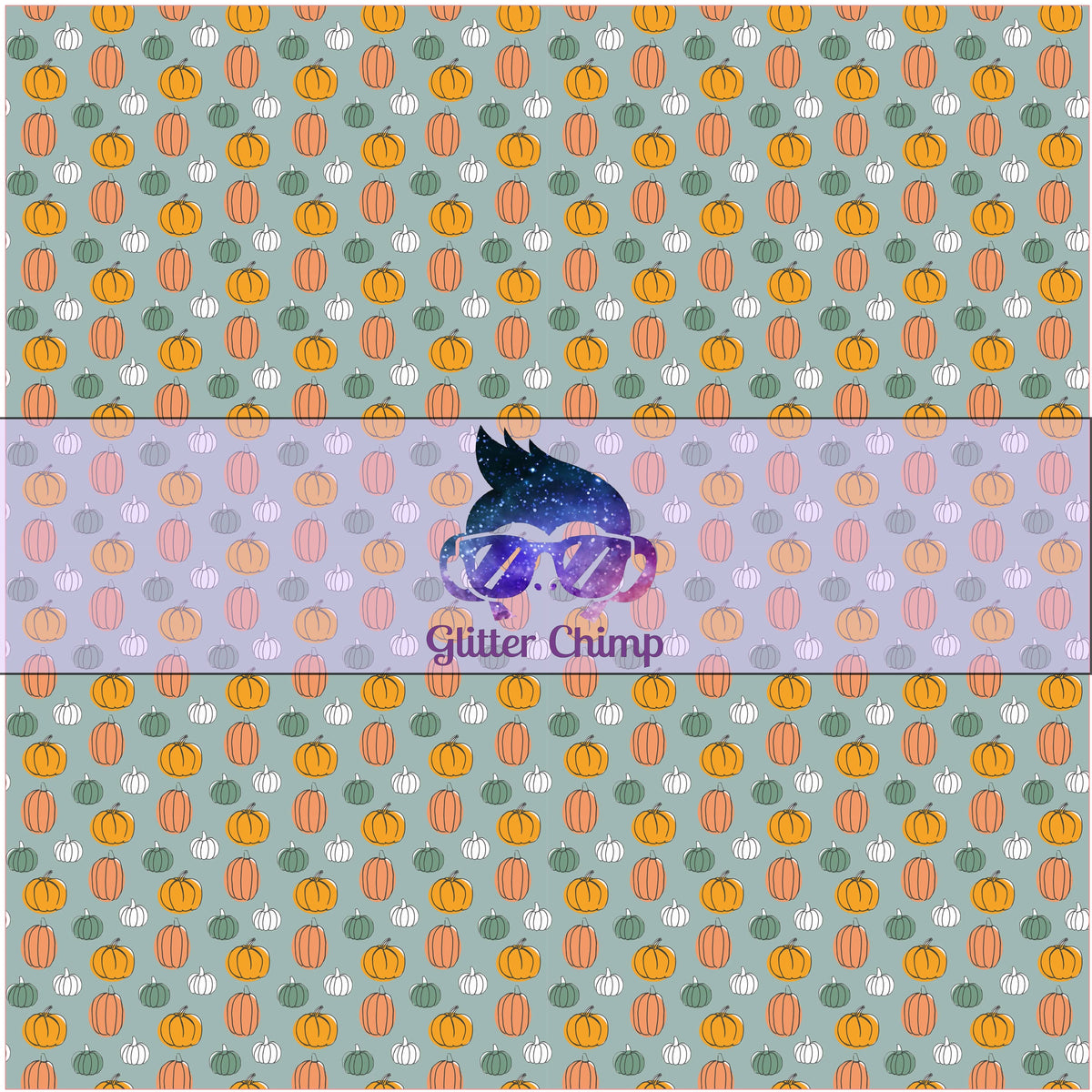 Glitter Chimp Adhesive Vinyl Seafoam Pumpkins