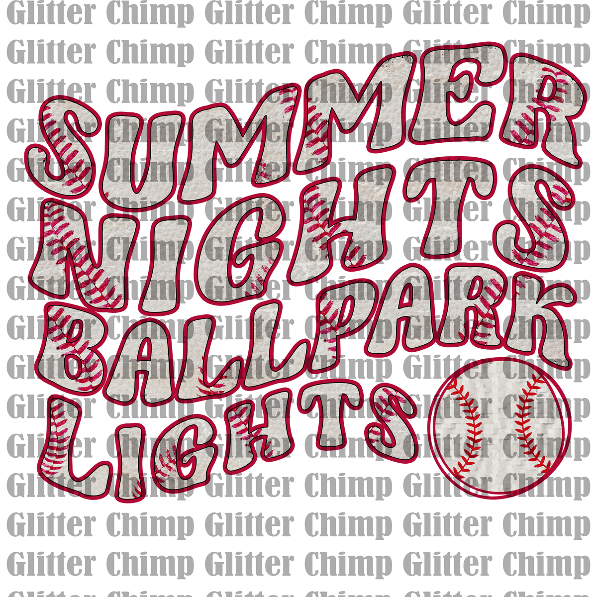 UVDTF Summer Nights Ballpark Lights Glitter Chimp