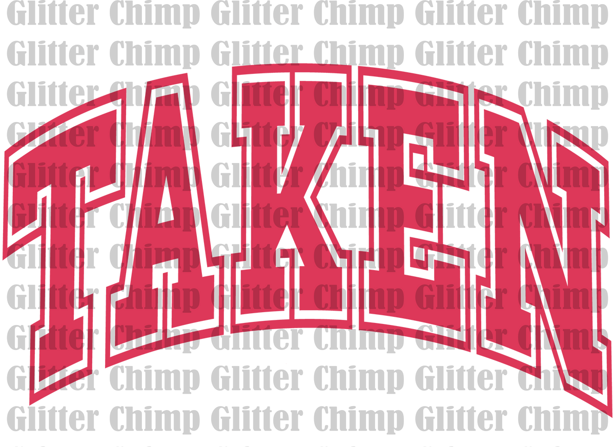 Dtf Taken Glitter Chimp 1551