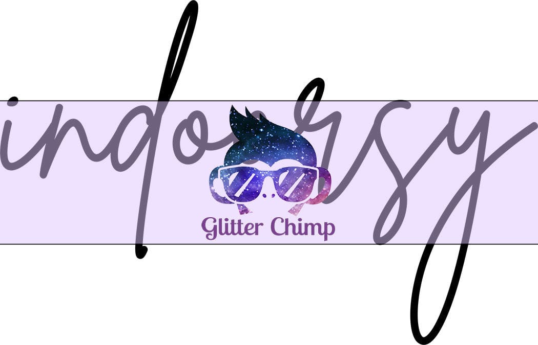 Glitter Chimp Adhesive Vinyl Decal Indoorsy Clear Background
