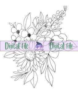 Flower Graphic - Digital File