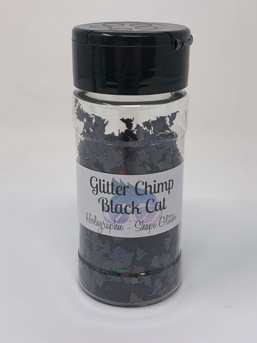 Black Cat - Holographic Shape Glitter - 1 oz – Glitter Chimp