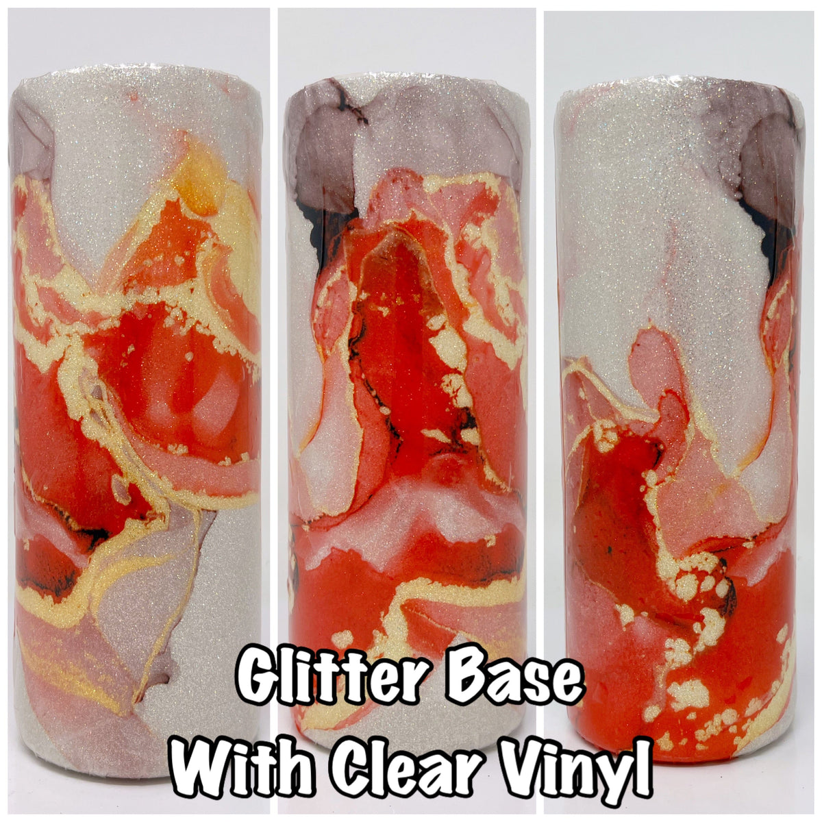 Glitter Chimp Adhesive Vinyl Red Marble