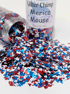 Merica Mouse - Shape Glitter - 2 Ounce