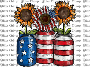 DTF - American Jars Sunflowers