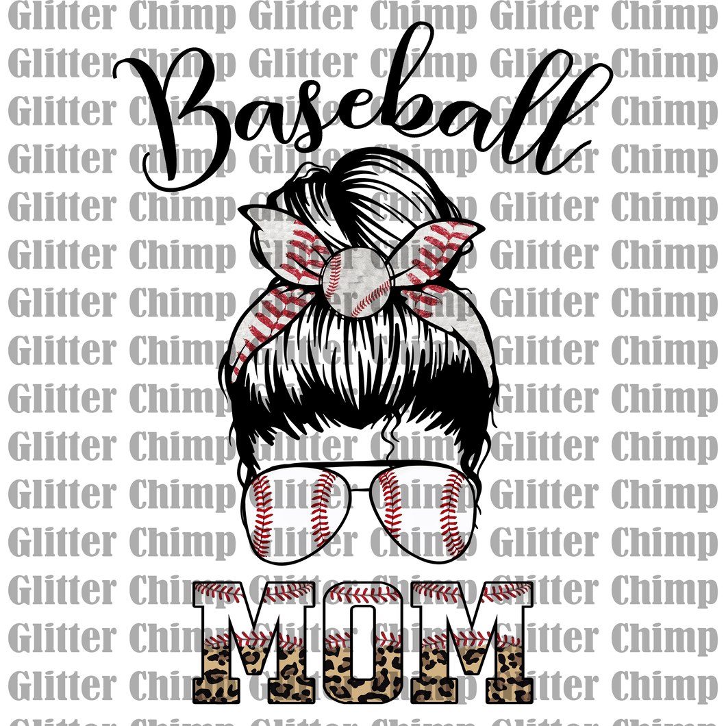 DTF - Baseball Mom Bun