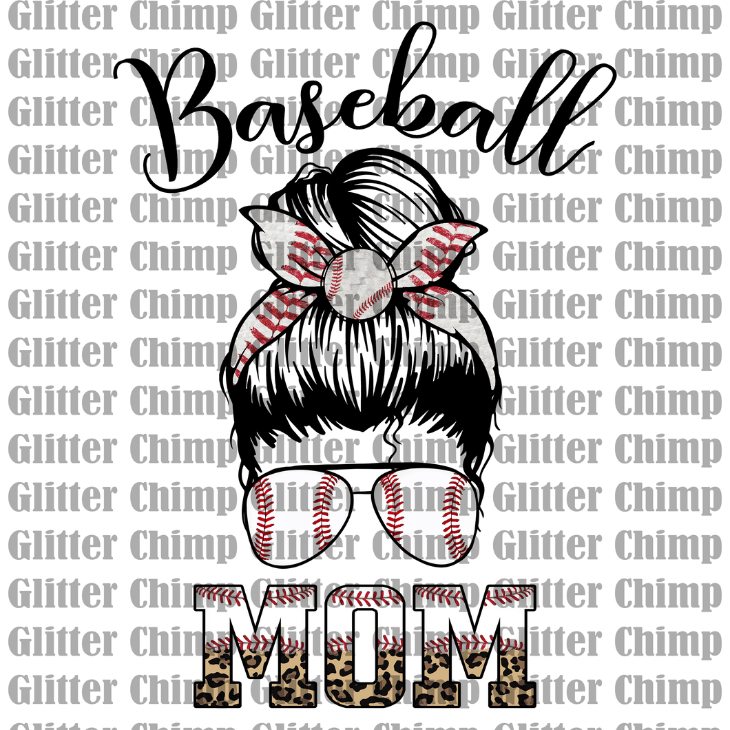 UVDTF - Baseball Mom Bun