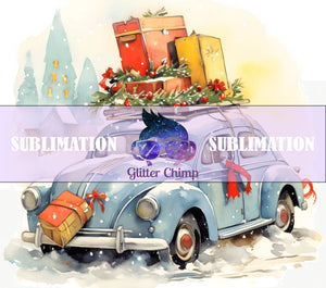 Sublimation Prints for Skinny Tumblers - Bug Christmas