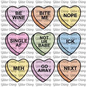 DTF - Candy Hearts Grid