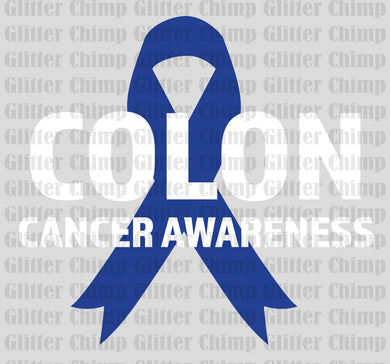 DTF - Colon Cancer Awareness Ribbon - 2