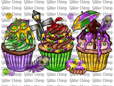 DTF - Cupcake Mardi Gras