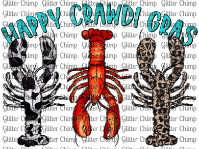 DTF - Happy Crawdi Gras