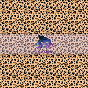 Glitter Chimp Adhesive Vinyl - Leopard Skulls