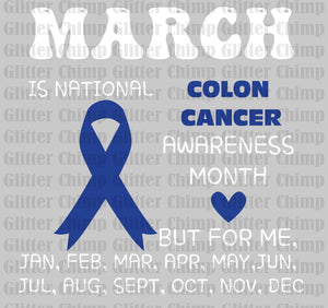 DTF - March Is For Colon Cancer But For Me