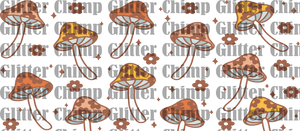 UVDTF - Mushrooms & Flowers- 16 Ounce Wrap