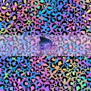 Glitter Chimp Adhesive Vinyl - Psychedelic Leopard