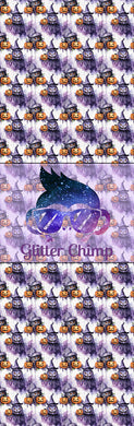 Glitter Chimp Vinyl Pen Wrap - Purple Pumpkins- 4.75