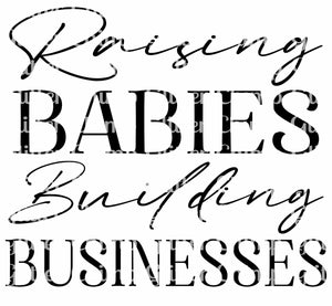 Glitter Chimp Adhesive Vinyl Decal - Raising Babies Building Businesses - 3