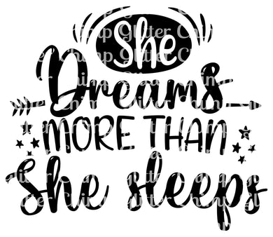 DTF - She Dreams More Than She Sleeps