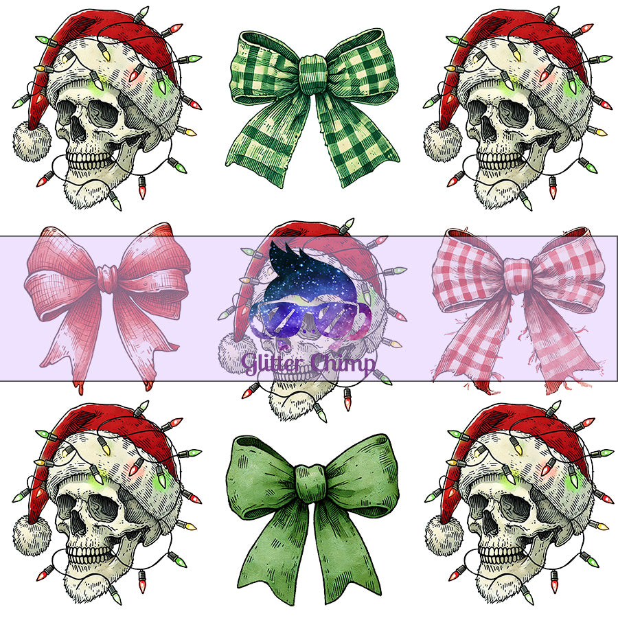 DTF - Skull Bow Christmas