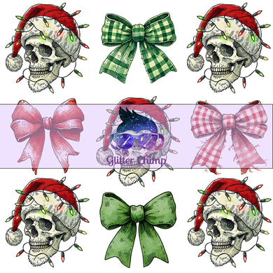 UVDTF - Skull Bow Christmas