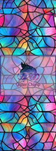 Glitter Chimp Vinyl Pen Wrap - Soft Stained Glass - 4.75