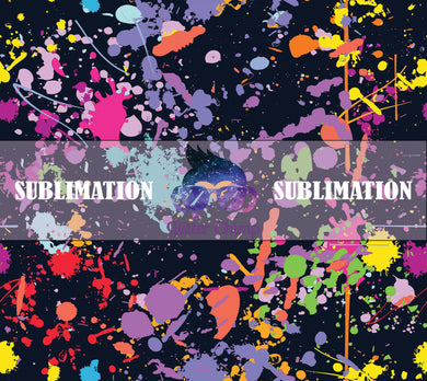 Sublimation Prints Skinny Tumblers - Splatter Paint