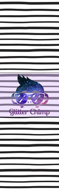 Glitter Chimp Vinyl Pen Wrap - Stripes - 4.75