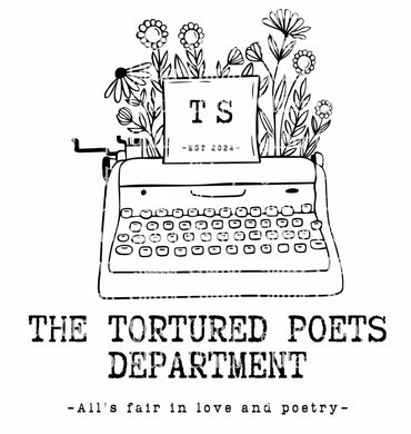 DTF - TTPD Typewriter Flowers