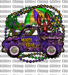 UVDTF - Truck Mardi Gras