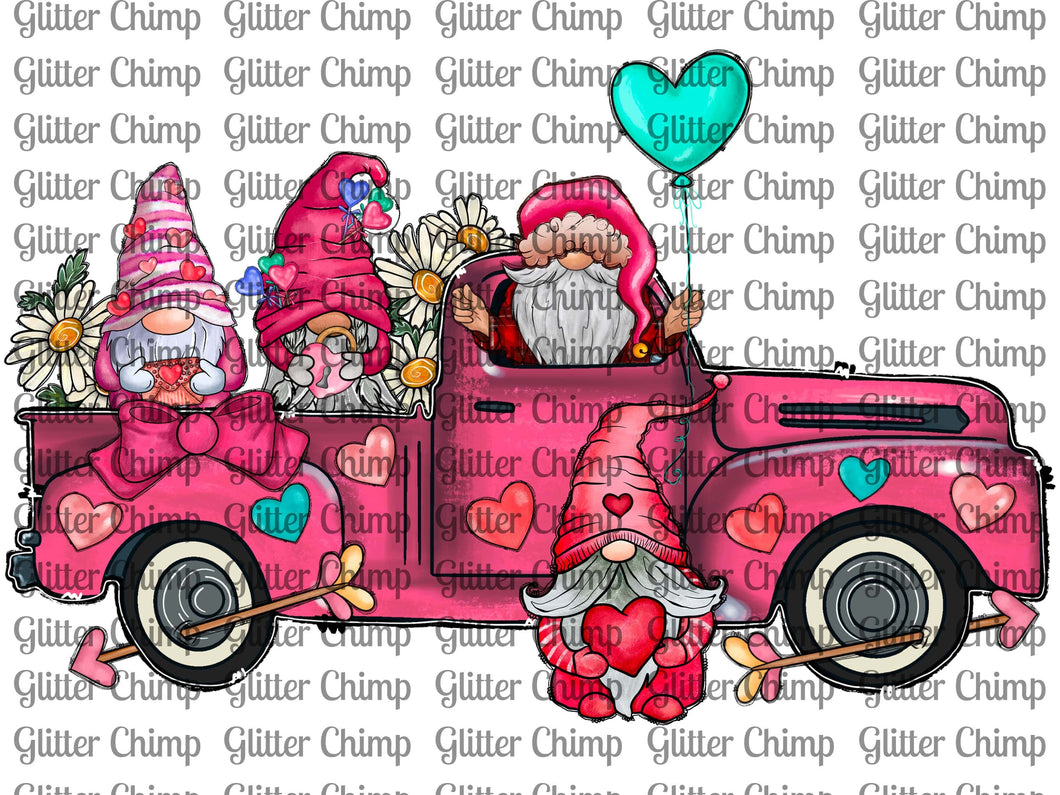 UVDTF - Valentine's Gnome Truck