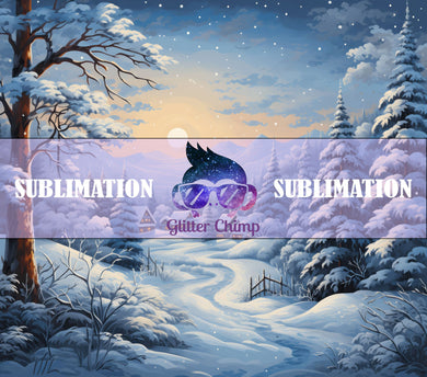Sublimation Prints for Skinny Tumblers - Winter Wonderland
