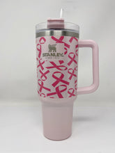 Load image into Gallery viewer, Stanley Vinyl Wrap - Breast Cancer Ribbons