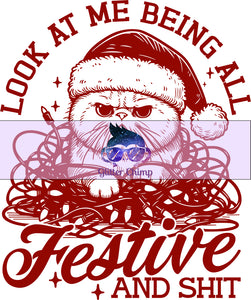 DTF - Look At Me Being Festive - Red