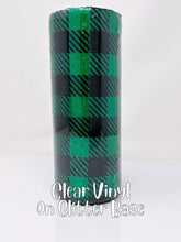 Load image into Gallery viewer, Glitter Chimp Adhesive Vinyl - Green Plaid