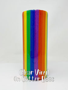 Glitter Chimp Adhesive Vinyl - Rainbow Pattern