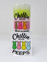 Load image into Gallery viewer, Glitter Chimp Adhesive Vinyl Decal - Chillin&#39; With My Peeps - 3&quot;x3&quot; Clear Background