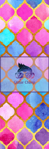 Glitter Chimp Vinyl Pen Wrap - Abstract Tiles- 4.75"x1.5" - Vinyl