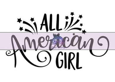 Glitter Chimp Adhesive Vinyl Decal - All American Girl - 3