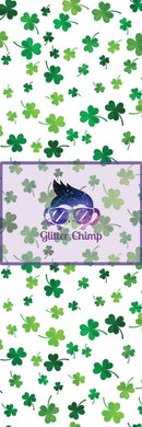 Glitter Chimp Vinyl Pen Wrap - All The Shamrocks - 4.75