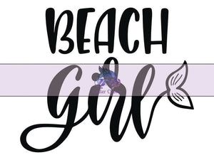 Glitter Chimp Adhesive Vinyl Decal - Beach Girl - 3