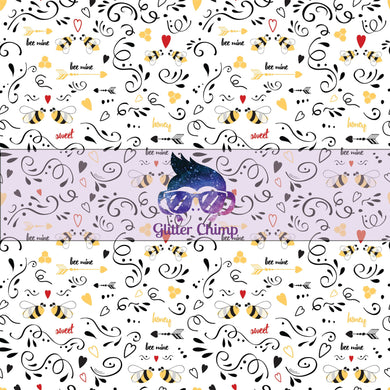 Glitter Chimp Adhesive Vinyl - Bee In Love