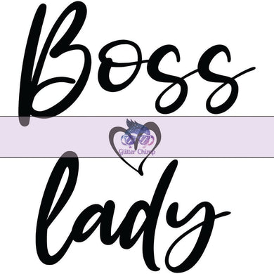 Glitter Chimp Adhesive Vinyl Decal - Boss Lady - 3