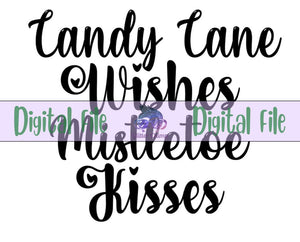 Candy Cane Wishes - Digital File