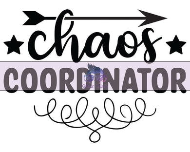 Glitter Chimp Adhesive Vinyl Decal - Chaos Coordinator - 3.25