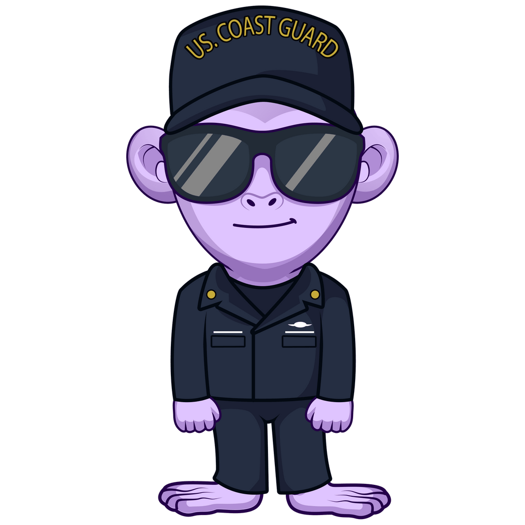 **US Coast Guard - Gizmo Decal** - Glitter Chimp